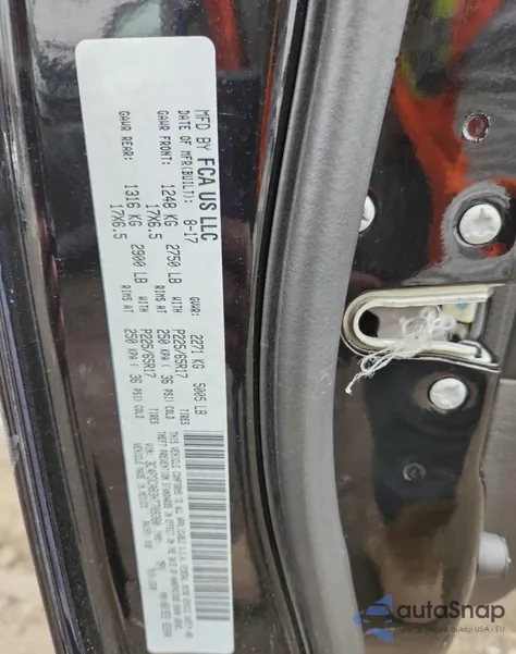 2017 Dodge Journey Se z USA, uszkodzony, nr VIN 3C4PDCAB3HT709380